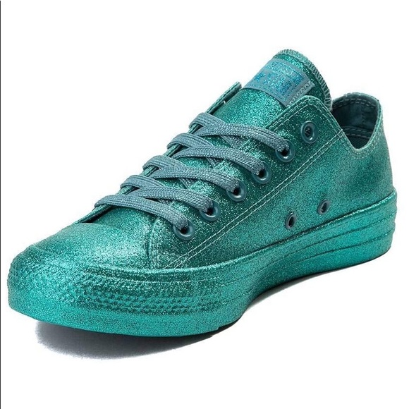 Converse Ctas Ox Brittany Blue Teal Low Top - Picture 2 of 7